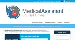 Desktop Screenshot of medicalassistantclassesonline.net